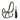 Halfter-Set Leder mit Seil